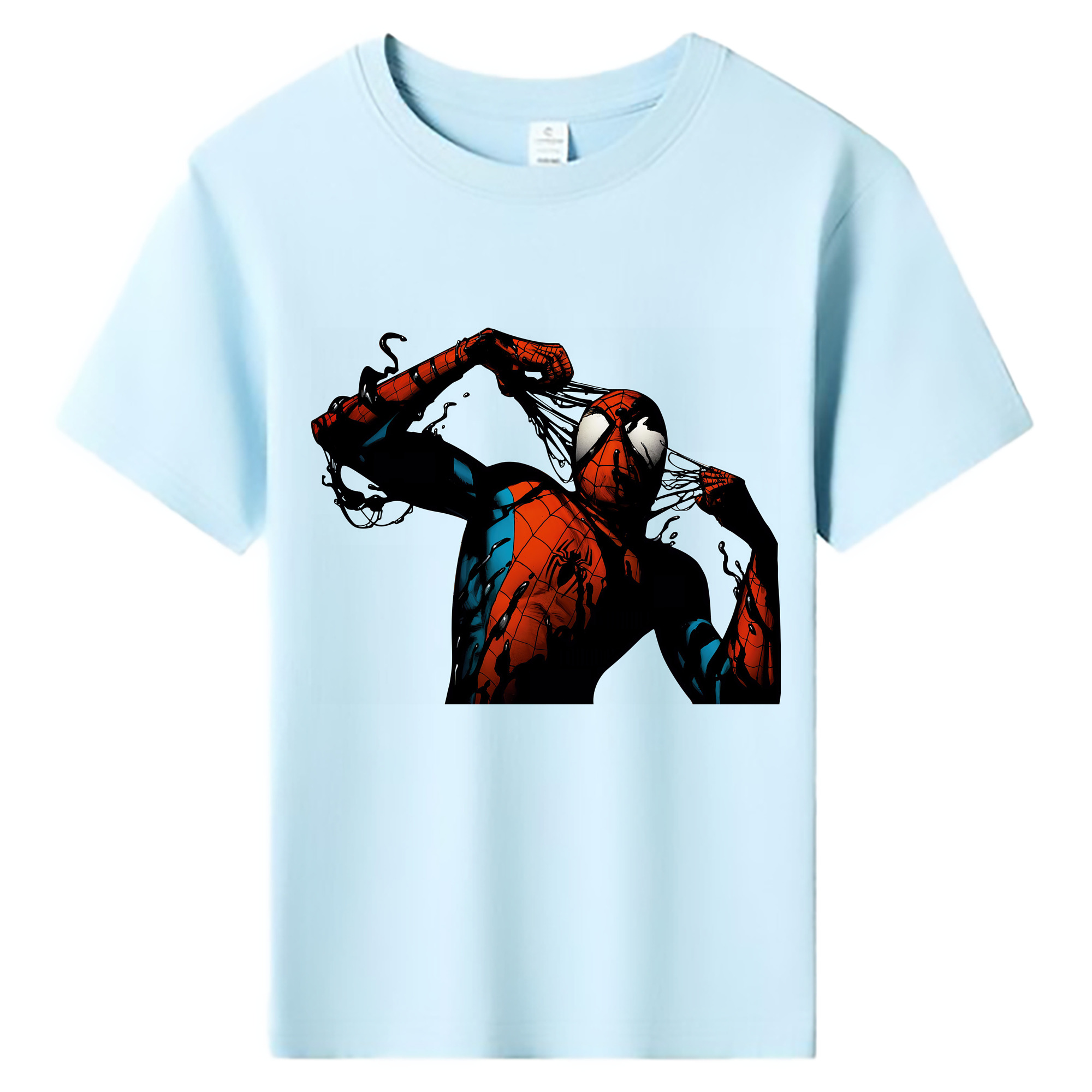 Spider Man スパイダーマン 綿100％キッズTシャツ（フロントプリント）